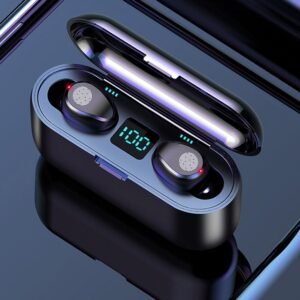 TWS F9-5 Headset Bluetooth LED Smart Display with Power Bank 2000