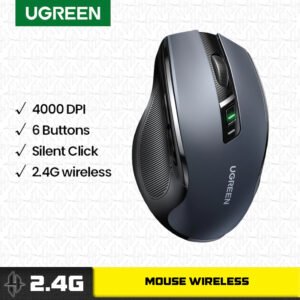 UGREEN Mouse Gaming Wireless Silent Click 4000 DPI 2.4G 90545