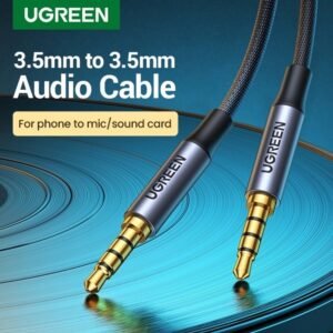 UGREEN CABLE AUDIO 4-POLE 3.5MM Audio Mic for Aux 3.5mm Audio Jack