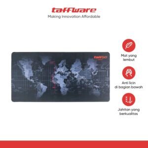 Taffware Gaming Mouse Pad XL Motif Peta Dunia 300 x 600 mm - MP002