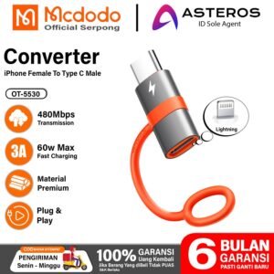 MCDODO Converter iPhone Lightning to Type C Adapter Charger Connector - OT-5530 Max 60w